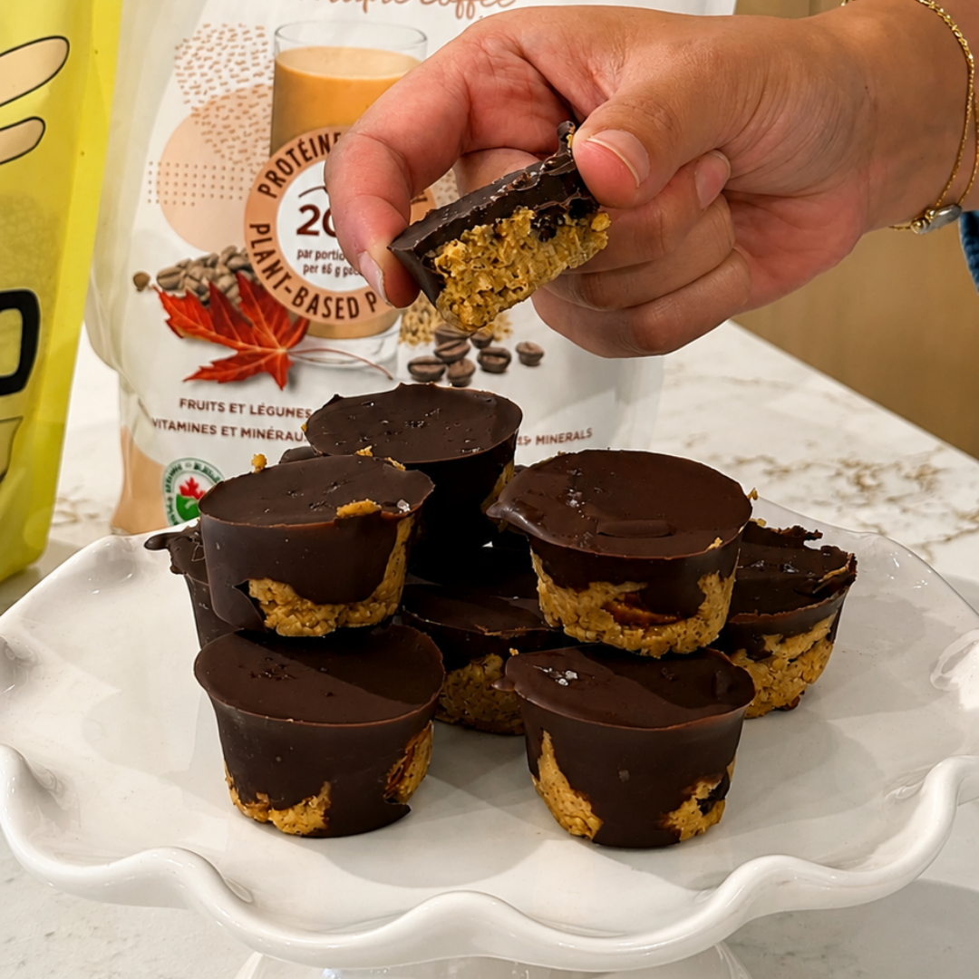 Muffins protéinés sans cuisson Nälkä Café Érable et Grounded