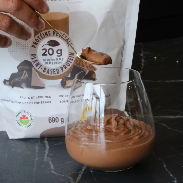 Mousse au chocolat protéinée